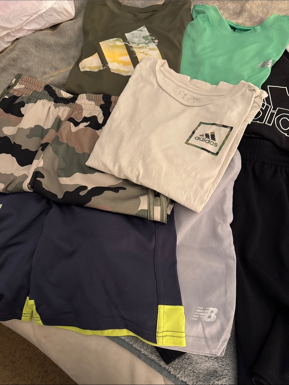 Assorted boys Athletic Shorts and tops